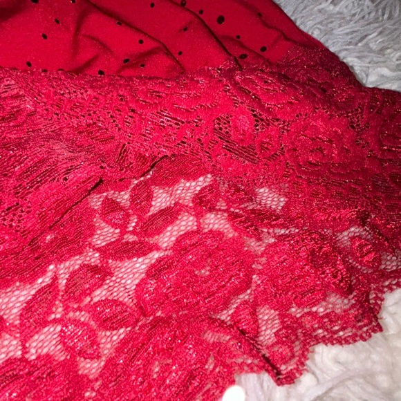 Hiatus made in USA halter backless lace bling red Med 0804 87 - Picture 5 of 5